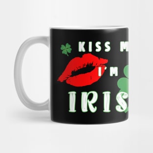 Funny Kiss Me I'm Irish Lucky St. Patrick's Day Mug